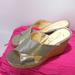 Jessica Simpson Shoes | Jessica Simpson Gold Wedge Platform Sandals | Color: Gold/Silver | Size: 6.5