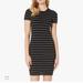 Michael Kors Dresses | Michael Kors Tipped Scallop Dress Black/White L | Color: Black | Size: L