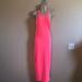 Anthropologie Dresses | Michael Stars Anthropologie Bodycon Fitted Racerback Midi Dress S Orange New | Color: Orange/Pink | Size: S