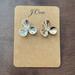 J. Crew Jewelry | J Crew Silver Flower Earrings - Never Worn | Color: Silver | Size: Os