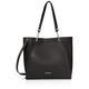 Calvin Klein Women's Reyna North/South Tote, Black/Silver, One Size