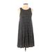 Old Navy Casual Dress - A-Line Scoop Neck Sleeveless: Gray Dresses - Women's Size X-Small