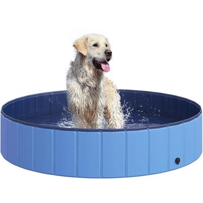 Pawhut - Hundebadewanne faltbar Badewanne Hundepool Plantschbecken Swimmingpool Wasserbecken für