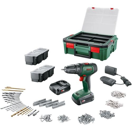 Akkuschrauber UniversalDrill 18V in Systembox (mit Akku, 18 Volt System, BohrØ in Holz 30 mm)