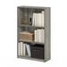 Ebern Designs Lansing 40.3" H x 24.5" W Standard Bookcase Wood in Gray | 40.3 H x 24.5 W x 9.5 D in | Wayfair 741104F582CF47D9B8232EC5F2A73172