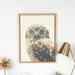 AllModern Pax 'Owl Wearing Glasses Portrait' Framed Graphic Art Print on Wrapped Canvas in Black/Green/White | 24 H x 18 W x 1.5 D in | Wayfair