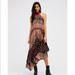 Free People Dresses | Free People Bohemian Silk Halter Midi Dress Euc, Small To Medium Fit | Color: Black | Size: S