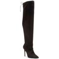 Jessica Simpson Shoes | Jessica Simpson Lessy Black Suede Pointed-Toe, Over The Knee Dress Boots | Color: Black | Size: 9.5