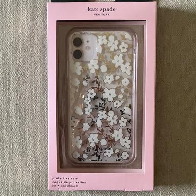 Kate Spade Cell Phones & Accessories | Kate Spade New York Iphone 11 Clear White & Gold Floral Protective Case | Color: Gold/White | Size: Iphone 11