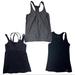 Lululemon Athletica Tops | 3 Bundle Lululemon An Under Armor Workout Tops Sz 6/Medium | Color: Black | Size: 6