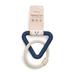 Navy Triangle Tug Dog Toy, Small, Blue