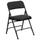 HERCULES Series Curved Triple Braced &amp; Double Hinged Black Patterned Fabric Metal Folding Chair (Set of 2) [AW-MC309AF-BLK-GG] - Flash Furniture AW-MC309AF-BLK-GG