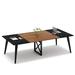 Inbox Zero 8FT Conference Table, 94.5L X 47.2W Inch Large Modern Meeting Table Wood/Metal in Black | 29 H x 94.5 W x 47.2 D in | Wayfair