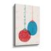 Red Barrel Studio® 2tho244a_Retro Ornaments I Gallery Wrapped Canvas, Glass in Blue/Red | 12 H x 8 W x 2 D in | Wayfair