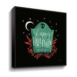 The Holiday Aisle® 2tho252a_Cute Halloween I Gallery Wrapped Canvas, Glass in Black/Orange | 14 H x 14 W x 2 D in | Wayfair