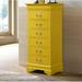 Lark Manor™ Hadfield 6 Drawer Lingerie Chest Wood in Yellow, Size 51.0 H x 22.0 W x 16.0 D in | Wayfair F41C3163036147288214AD981219480C