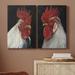 Rosalind Wheeler Rooster Portrait I Premium Gallery Wrapped Canvas - Ready To Hang Metal in Red/White | 60 H x 40 W x 1 D in | Wayfair