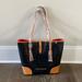 Dooney & Bourke Bags | Dooney & Burke Dover Tote Bag Black And Cognac | Color: Black/Tan | Size: Os