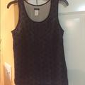 J. Crew Tops | J. Crew Lace Tank | Color: Black/White | Size: 0