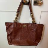 Coach Bags | Brown Leather Coach Totebag | Color: Brown | Size: Os
