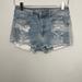 American Eagle Outfitters Shorts | American Eagle Aeo Hi-Rise Shortie Jean Shorts 6 Ripped | Color: Gray | Size: 6