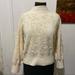 Anthropologie Sweaters | Anthropologie Jacquard Sweater Mockneck | Color: Cream | Size: Mp