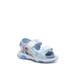 Disney Shoes | Disney Girls Frozen 2 Light-Up Sandal Size:11 Youth Silver Metallic/Iridescent | Color: Blue/Silver | Size: 11g