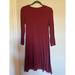 American Eagle Outfitters Dresses | American Eagle Ribbed Burgundy Dress | Color: Red | Size: S