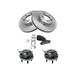 2003-2005 Ford Explorer Sport Trac Front Brake Pad and Rotor and Wheel Hub Kit - DIY Solutions