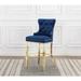 Best Quality Furniture Button-tufted Dining Counter Side Chairs Gold