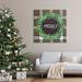 Stupell Industries Merry Sentiment Winter Pine Wreath Green Christmas Plaid Oversized Framed Giclee Texturized Art By Jennifer Pugh Canvas | Wayfair