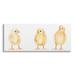 Stupell Industries Baby Chick Trio Watercolor Kids' Wild Animals by Fox Hollow Studios - Painting Canvas/ in Yellow | 17 H x 40 W x 1.5 D in | Wayfair