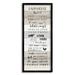 Stupell Industries Farmhouse Rules Inspirational Family Phrases Striped Plank Pattern - Textual Art Wood in Brown | 24 H x 10 W x 1.5 D in | Wayfair