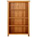 Red Barrel Studio® 6-Tier Bookshelf Wall Bookcase Decor Standing Shelves Solid Oak Wood in Brown | 44 H x 28 W x 9 D in | Wayfair