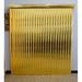 Symple Stuff Mirror Cordless Room Darkening Gold Vertical Blind Synthetic Fabrics | 48 H x 48 W x 3.5 D in | Wayfair