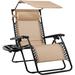 Arlmont & Co. Danny-Jay Reclining Zero Gravity Chair w/ Cushion Metal in Brown | 49 H x 27 W x 34 D in | Wayfair 18E2316623F74ACA978181463D7006F8