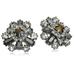 Kate Spade Jewelry | Kate Spade Space Age Floral Hematite Stud Earrings | Color: Black/Silver | Size: Os