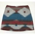 American Eagle Outfitters Skirts | American Eagle Womens Aztec Wool Blend Skirt Size 2 Mini Pencil Boho Fall Lined | Color: Cream | Size: 2