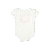 Canadiana Clothing Co. Short Sleeve Onesie: White Solid Bottoms - Size 3-6 Month