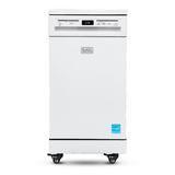 BLACK+DECKER 17.64" 52 dBA Portable Digital Control Dishwasher in White | 35.63 H x 17.64 W x 23.62 D in | Wayfair BPD8W