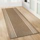 Karat - Tapis de couloir Promenade Marron 80 x 300 cm - Marron