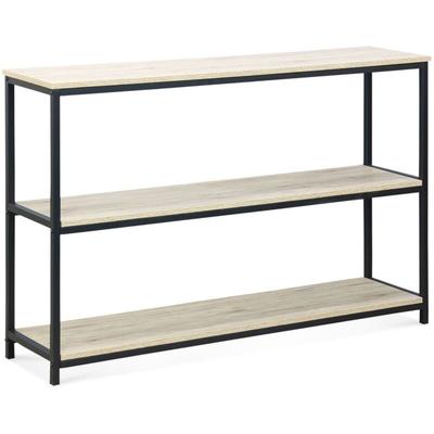 Metallregal mit Ablagen in Holzdesign - Sweeek Image