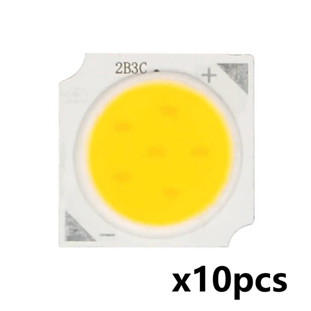 10 pièces 3W/5W/7W/10W LED COB perles de lumière LED Source puce 13mm pour ampoule LED lampe projecteur vers le bas lampes lampe à Diode