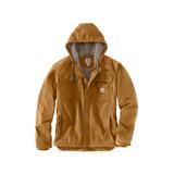 Carhartt Men's Relaxed Fit Washed Duck Sherpa-Lined Utility Jacket, Carhartt Brown SKU - 304218