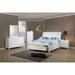 Adeline Coastal White 4-piece Storage Bedroom Set