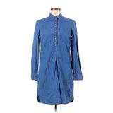 Old Navy Casual Dress - Shirtdress: Blue Dresses - Women's Size X-Small