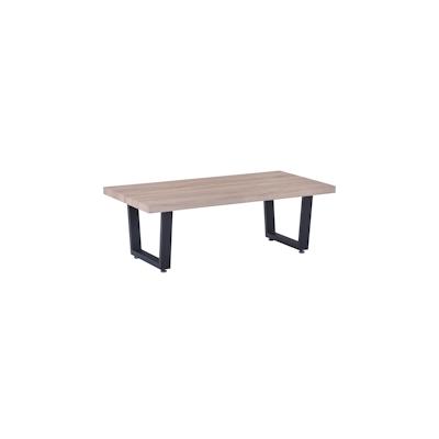 Möbilia Couchtisch 120x60x40 cm | Kufen-Gestell | MDF mit Dekor Sonoma Eiche | B 120 x T 60 x H 40 cm | natur