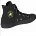 Converse Shoes | Converse Chuck Taylor All Star Big Eyelets Women’s High Top Leather Sneakers..7 | Color: Black/Gold | Size: 7