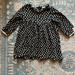 Zara Dresses | Adorable Zara Dress Back With Beige Polka Dots. Nice For Fall/Winter Or Spring | Color: Black | Size: 3t/4t