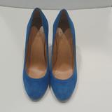 J. Crew Shoes | J. Crew Suede Leather High Heels Pumps Women Shoes | Color: Blue | Size: 7